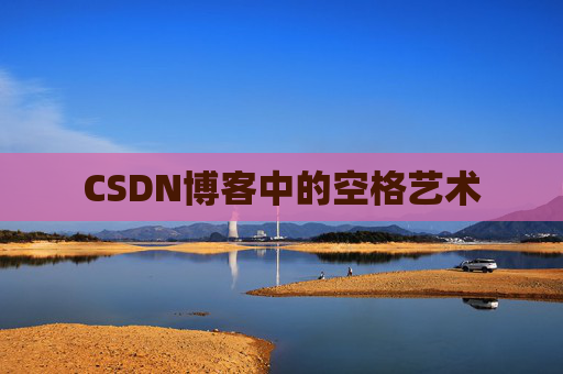 CSDN博客中的空格艺术